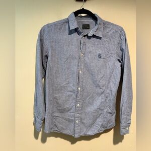 Fendi Kids 12 yrs or womens XS button down shirt baby blue Simonetta